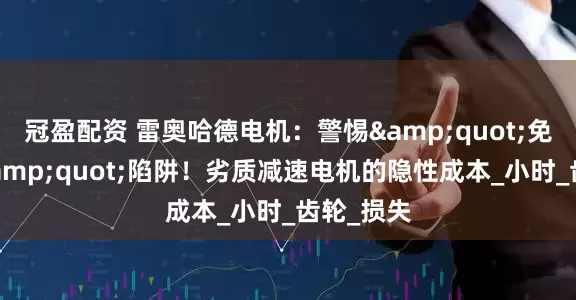 冠盈配资 雷奥哈德电机：警惕"免费维修"陷阱！劣质减速电机的隐性成本_小时_齿轮_损失