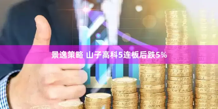 景逸策略 山子高科5连板后跌5%