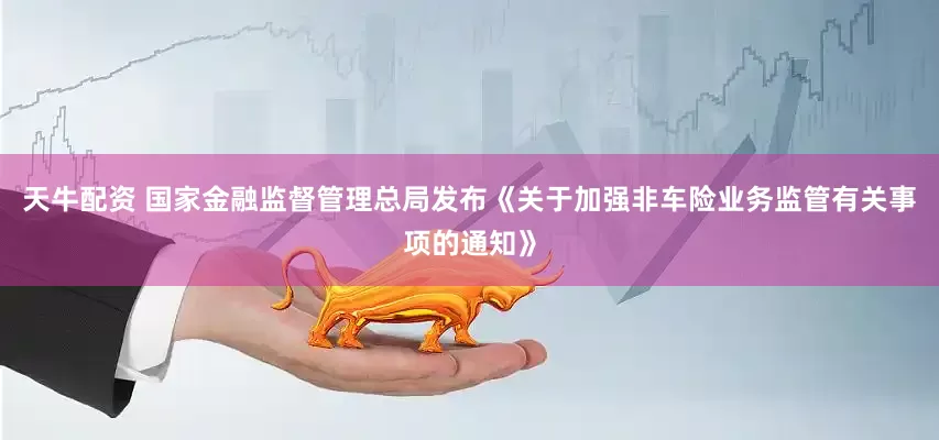 天牛配资 国家金融监督管理总局发布《关于加强非车险业务监管有关事项的通知》